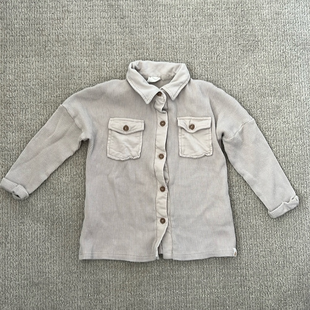 Cotton On kid girl button down shacket